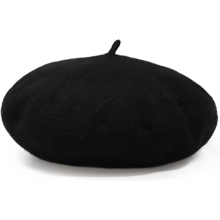 Vibrant Blue Women's Beret, classic French style, elegant chic winter fashion headwear.