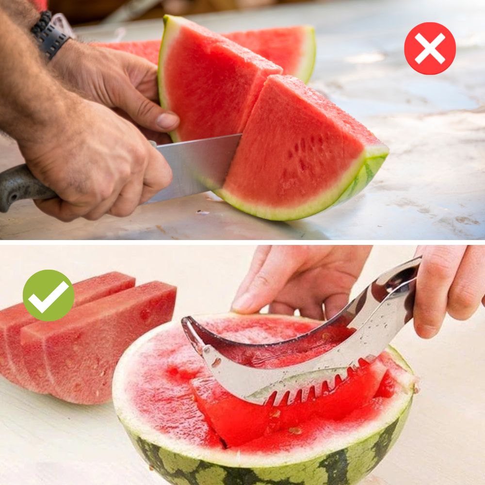 Durable FruitFlow slicer with stainless steel blades. Essential kitchen gadget for healthy fruit slicing.