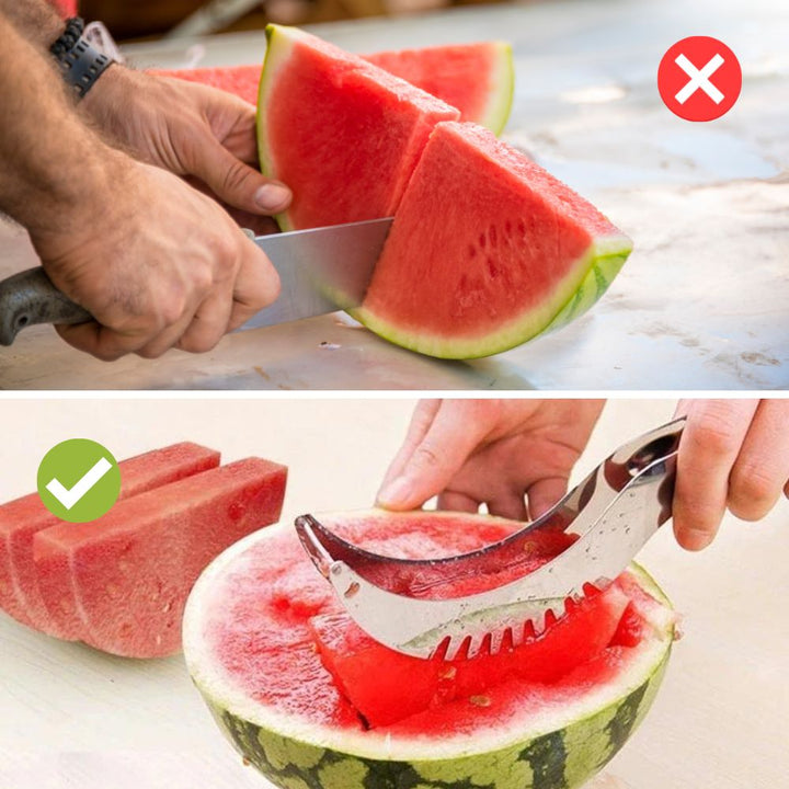 Durable FruitFlow slicer with stainless steel blades. Essential kitchen gadget for healthy fruit slicing.