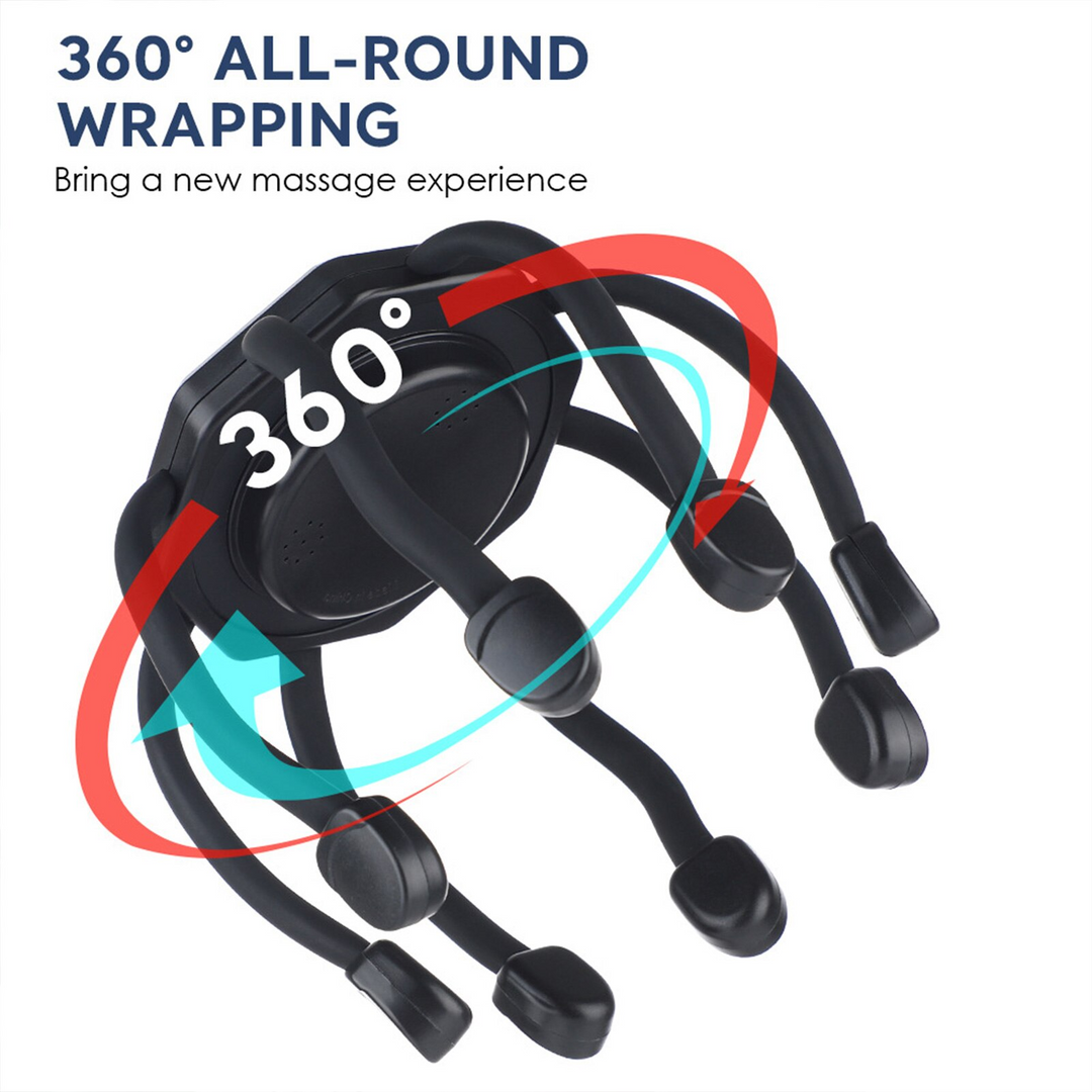 Advanced scalp care tool: electric massager for stress reduction and improved hair health.