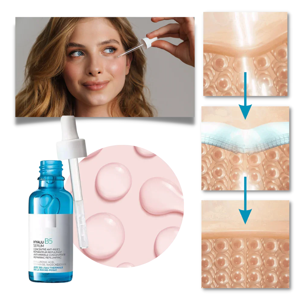 Hydrating Hyalu B5 serum for youthful skin. Visibly reduces wrinkles & dark spots for luminous beauty.