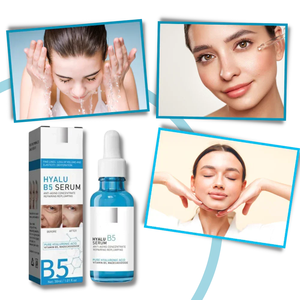 Youth-boosting Hyalu B5 serum. Firms, brightens & reduces fine lines for radiant, healthy-looking skin.