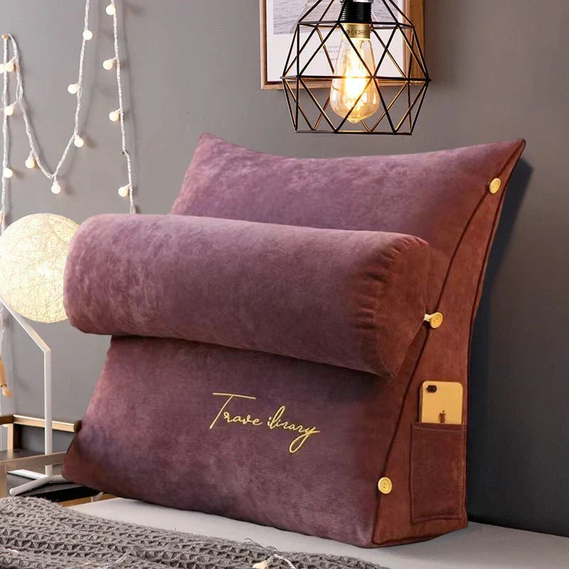 Unisex Relaxa ergonomic wedge back support cushion, ideal for home office seating comfort