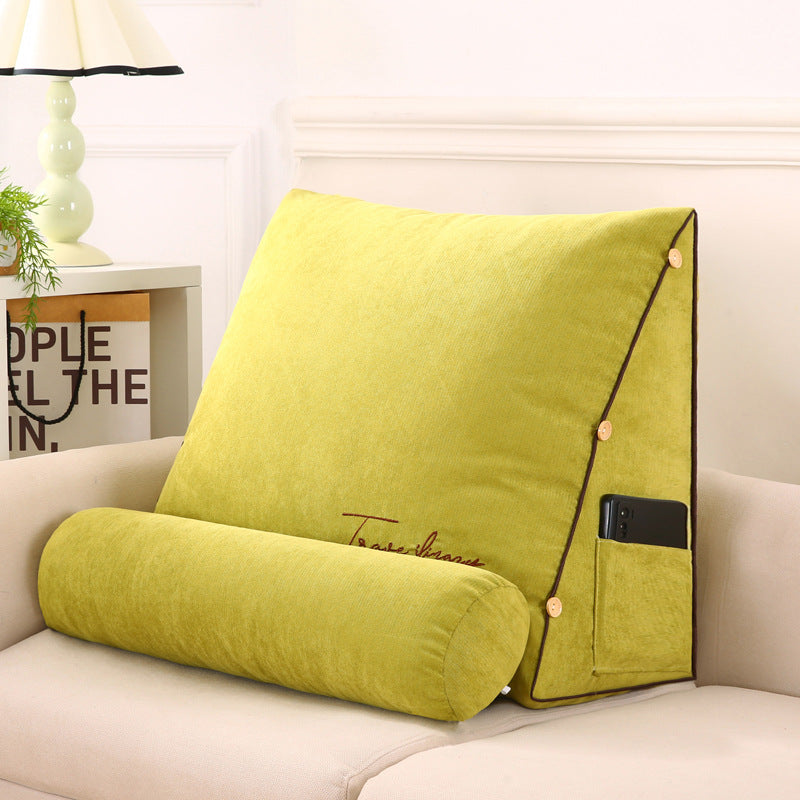 Relaxa ergonomic wedge back support cushion, a versatile posture corrector for enhanced seating comfort