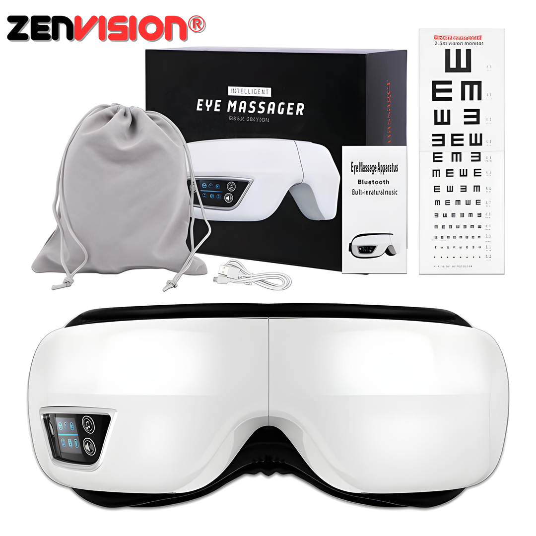 Rechargeable eye massage mask for deep relaxation, stress relief, and reducing eye fatigue.