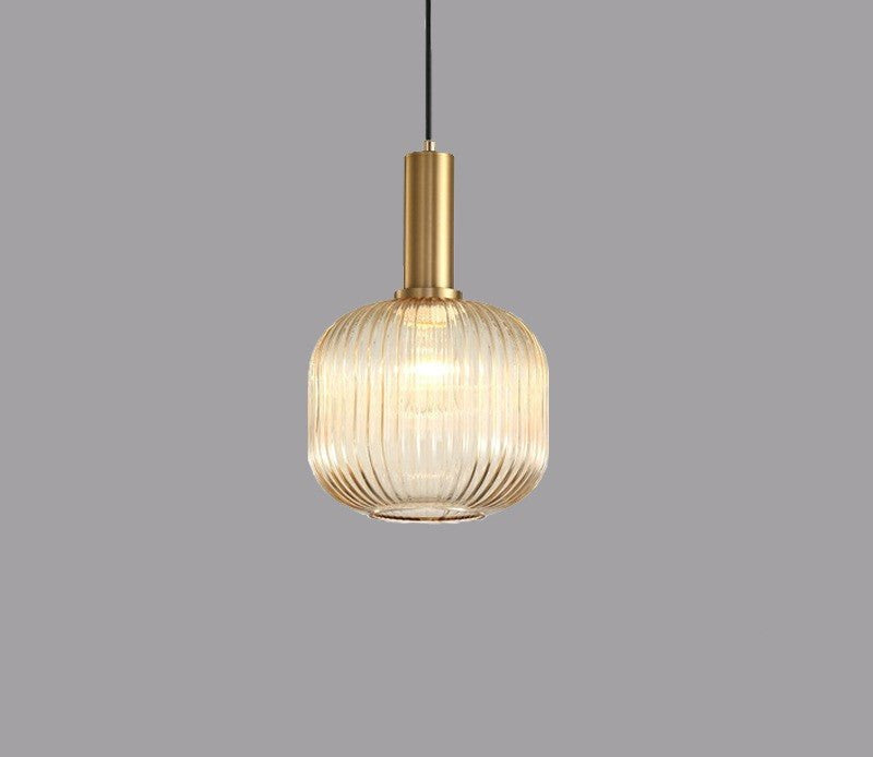 Glass pendant light, retro elegance for your living room or dining area.