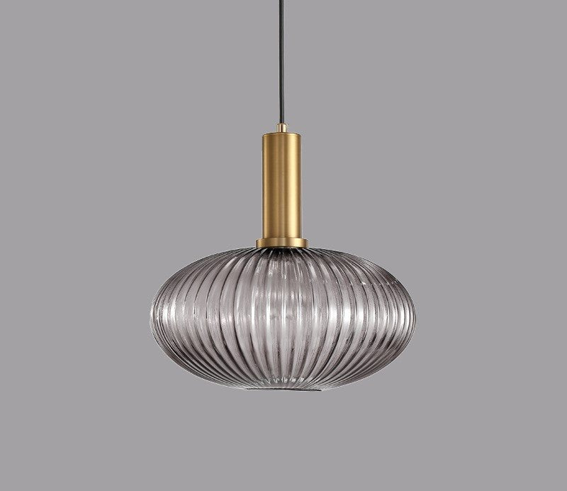 Sophisticated glass lamp, retro styling for luxurious home interior lighting.