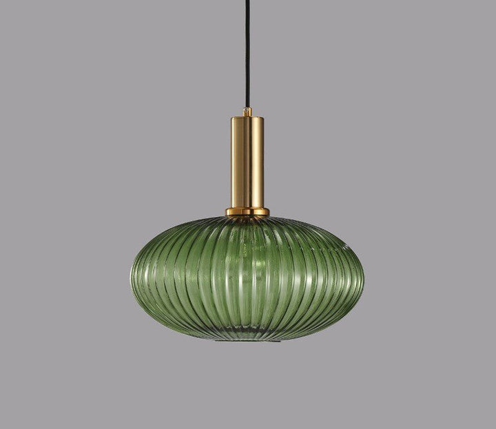 Decorative colorful glass pendant, a retro touch for any home interior.