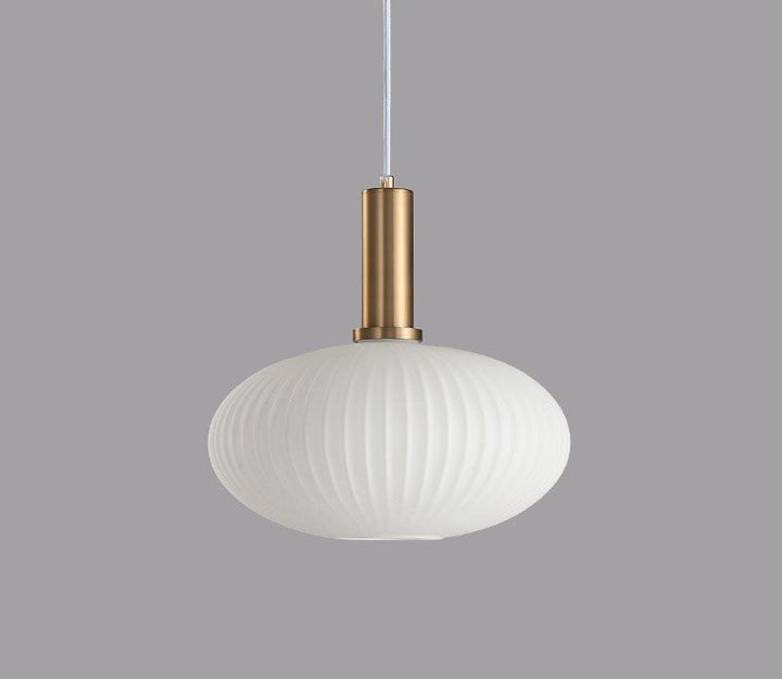 Unique retro glass pendant light, a statement piece for home decor.