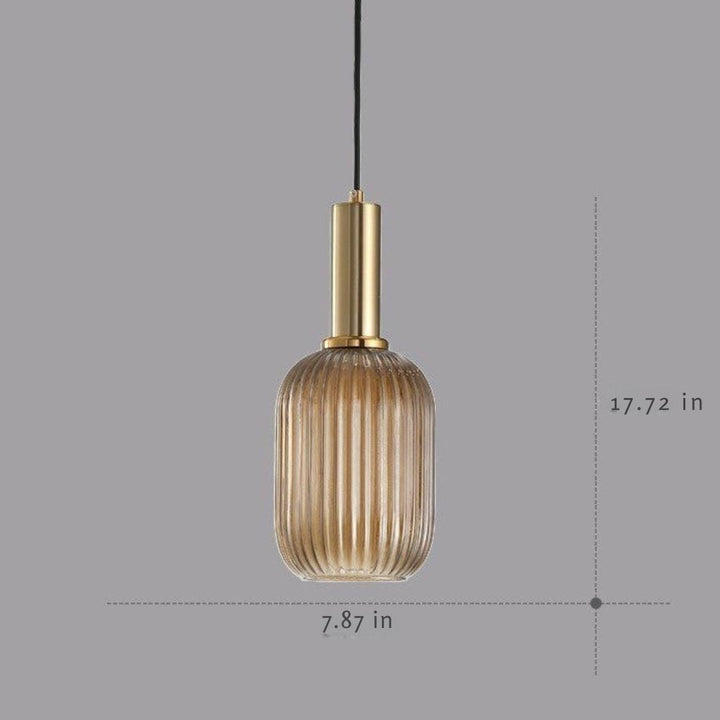 Modern vintage glass pendant, perfect for adding an elegant touch to any room.