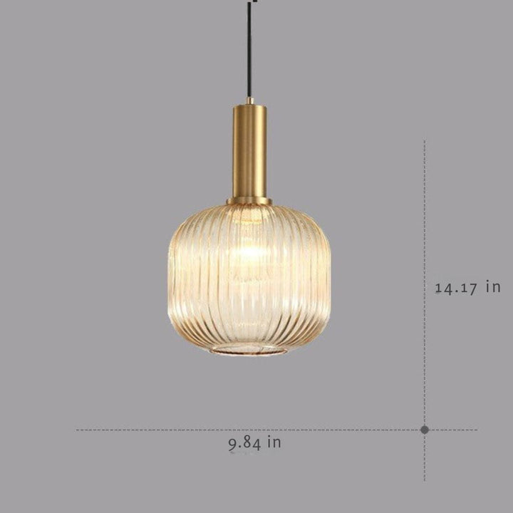 Elegant retro glass pendant, a timeless lighting fixture for your home.