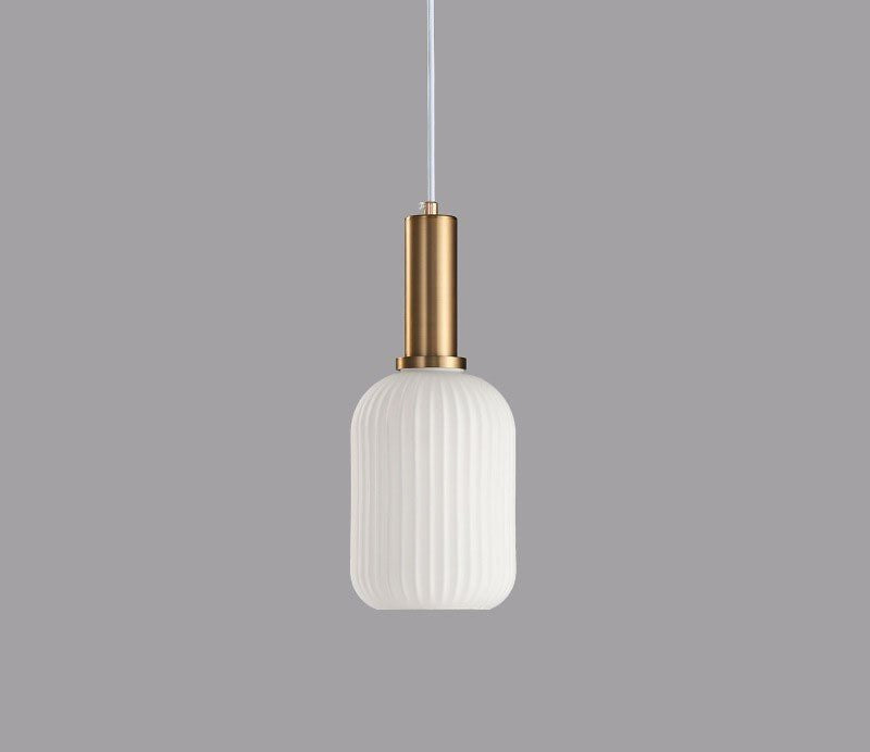 Decorative glass hanging lamp, vintage style for elegant home interiors.