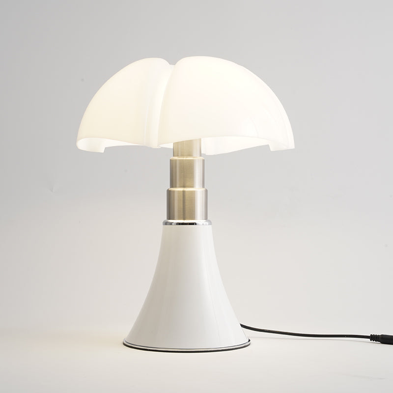Living room setting with a ClassicGlow retro LED table lamp, a stylish home decor piece