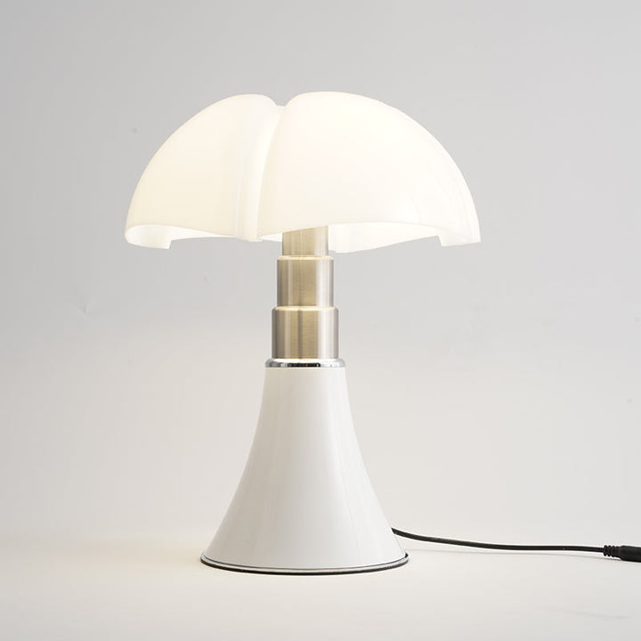 Living room setting with a ClassicGlow retro LED table lamp, a stylish home decor piece