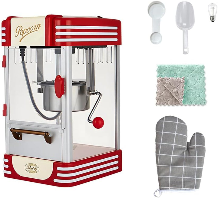 Red vintage electric popcorn maker by Calvano, perfect for gifting