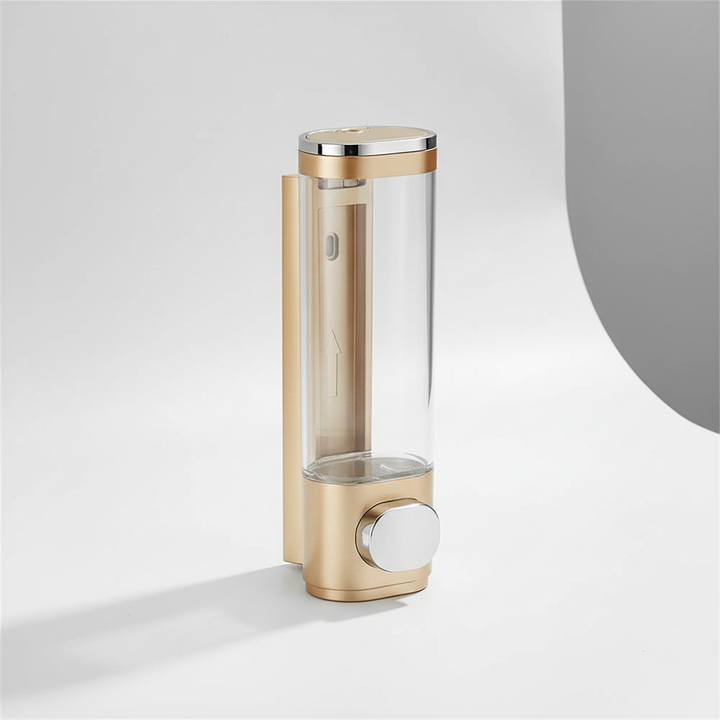 Space-saving retro soap dispenser, wall-mounted for kitchen or bathroom