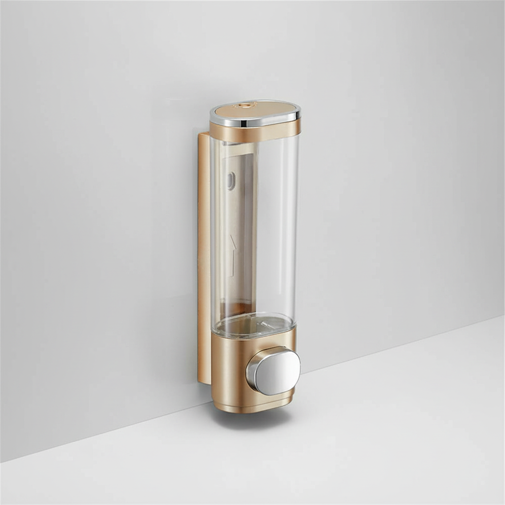 Wall-mounted lotion dispenser with retro style, a charming bathroom accessory