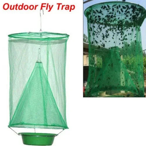 Durable reusable fly trap for outdoor use, a simple & effective bug catcher for gardens & patios.
