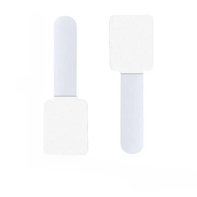 Set of reusable cord management straps with strong adhesive backing for home office declutter