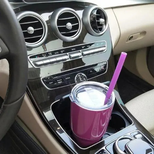 Replacement reusable drink straws for Stanley-type large tumbler bottles & drinkware.