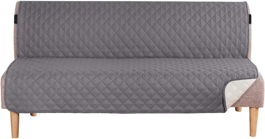 Reversible waterproof futon cover, quilted fabric, protects furniture from pets & spills. 1+1 FREE offer.