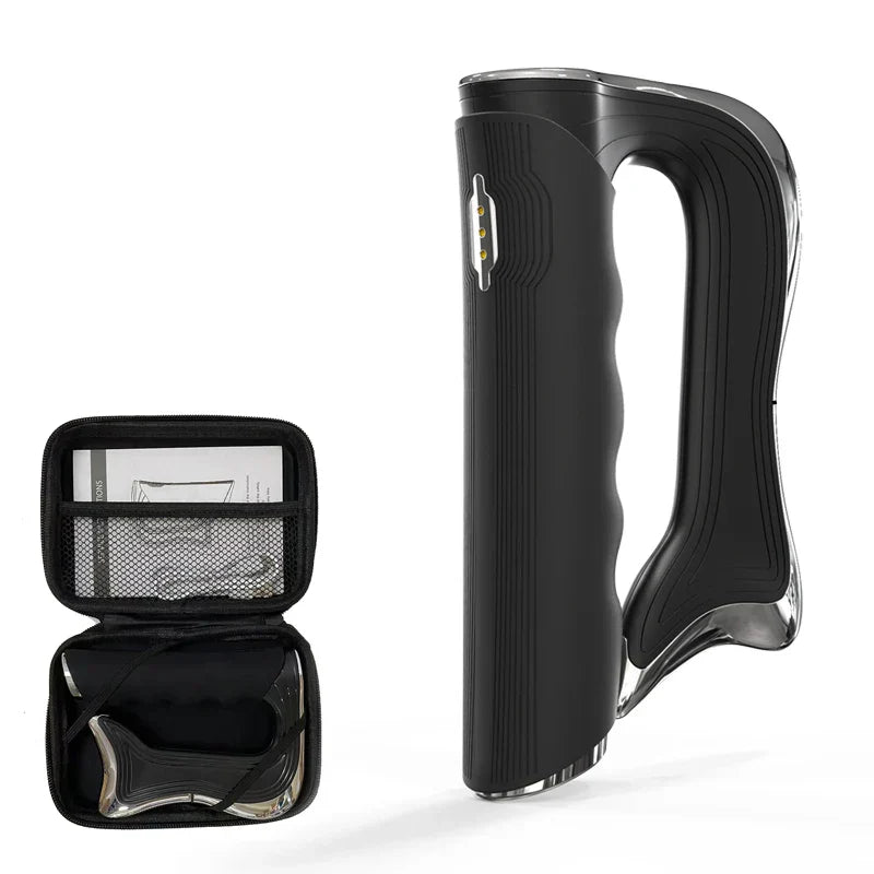 Reviva muscle stimulator and fascia massage blade, a portable pain relief device