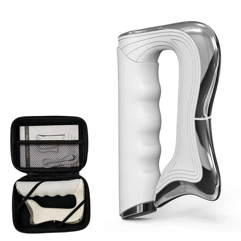 Ergonomic electric massager for fascia and muscle recovery, featuring micro-vibrations