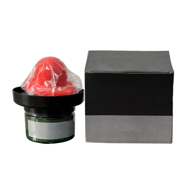 Revnix dry guide coat powder for automotive paint refinishing, highlighting surface imperfections before sanding.