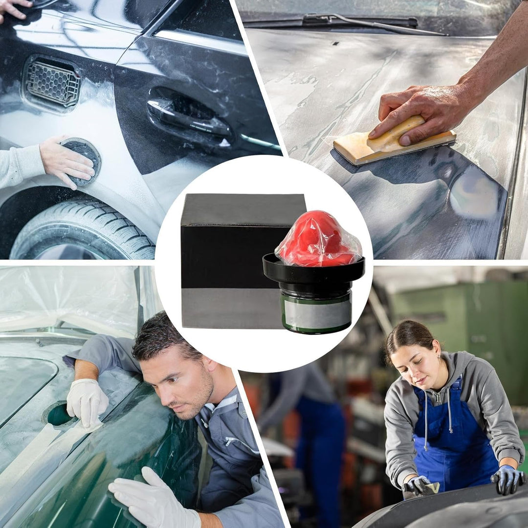 Revnix dry guide coat, an essential sanding guide for uniform abrasion in automotive paint applications.