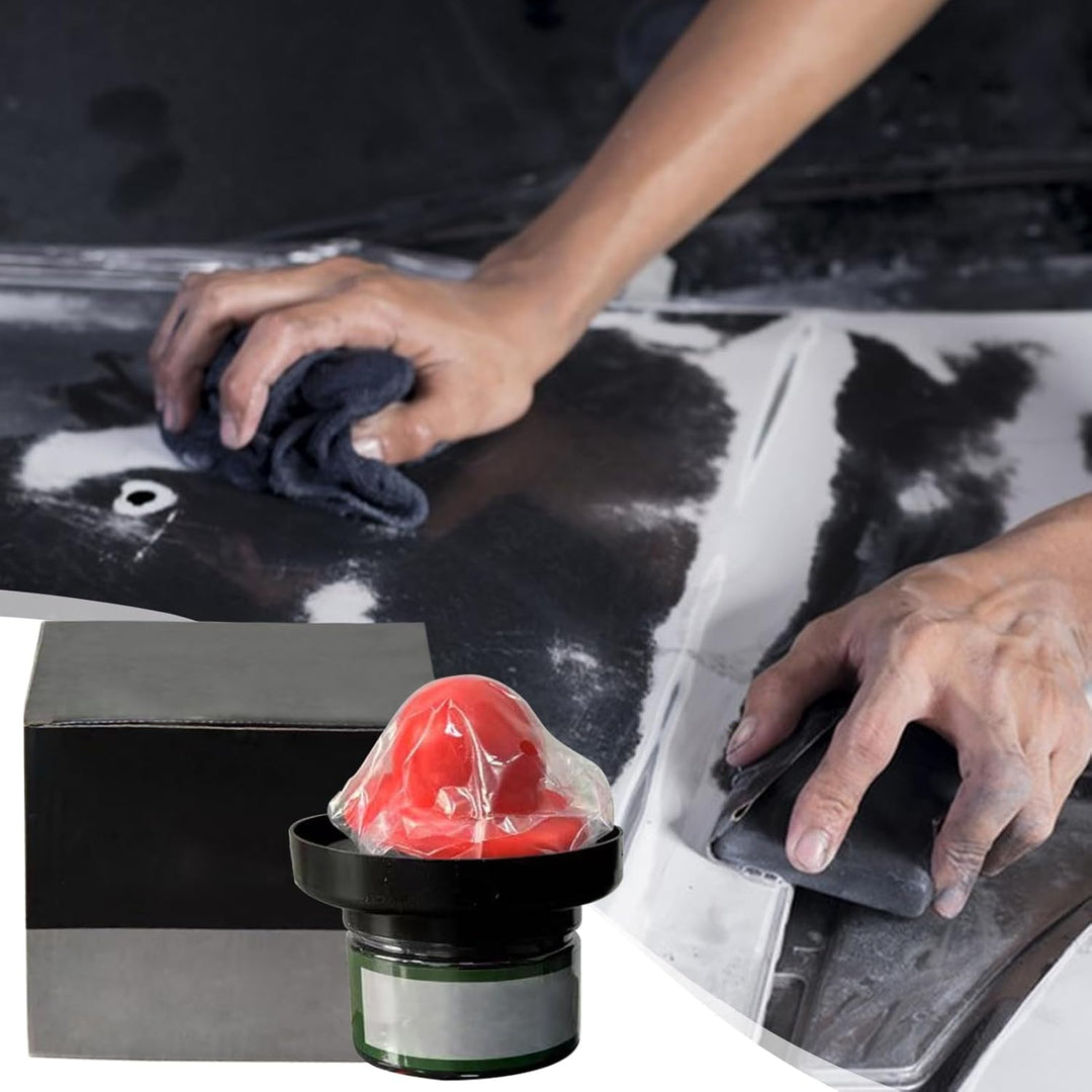 Revnix automotive dry guide coat powder, perfect for identifying and correcting imperfections in car panels.