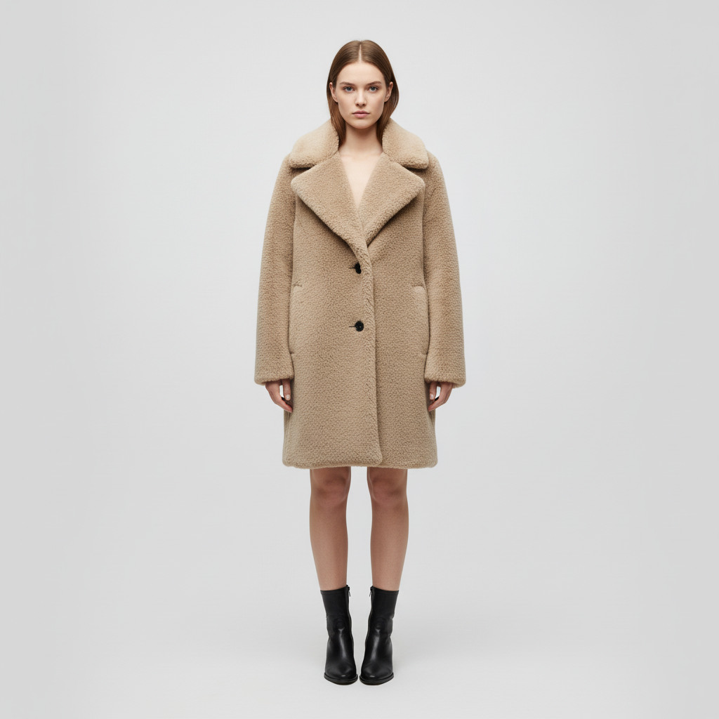 Women's Rita teddy coat, soft plush jacket for extreme winter warmth and style