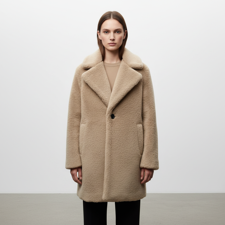 Women's Rita winter coat, stylish and warm plush teddy jacket, autumn outerwear