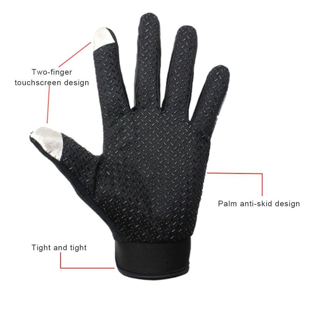Pair of Rivaro unisex cycling gloves, emphasizing breathable nylon material and durable waterproof design