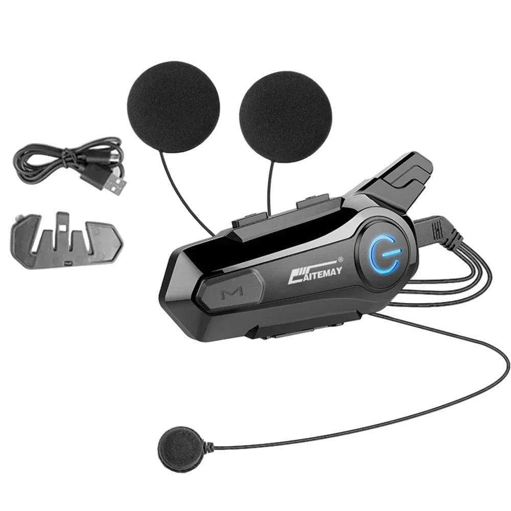 Motorcycle helmet Bluetooth accessory for clear and reliable rider communication up to 1000m