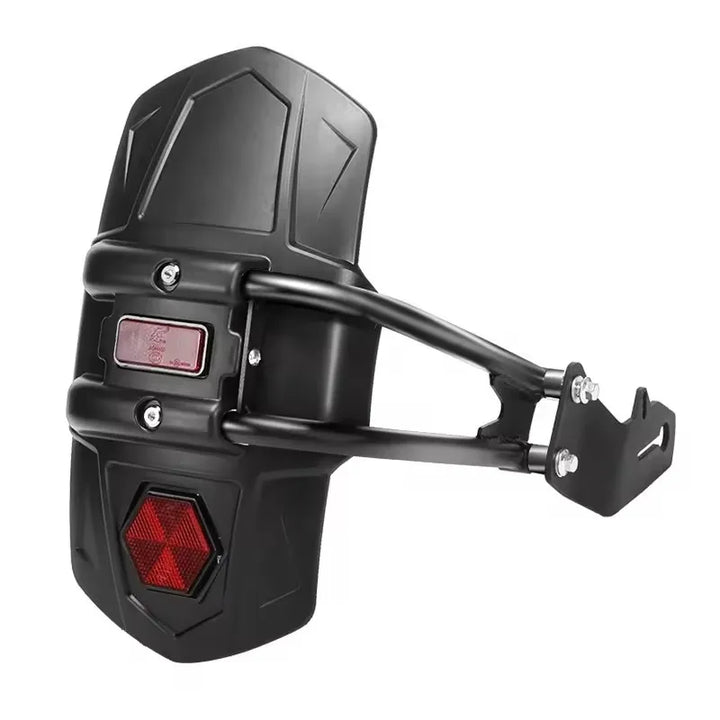 RoadGuard universal motorcycle rear mudguard with reflector, carbon look