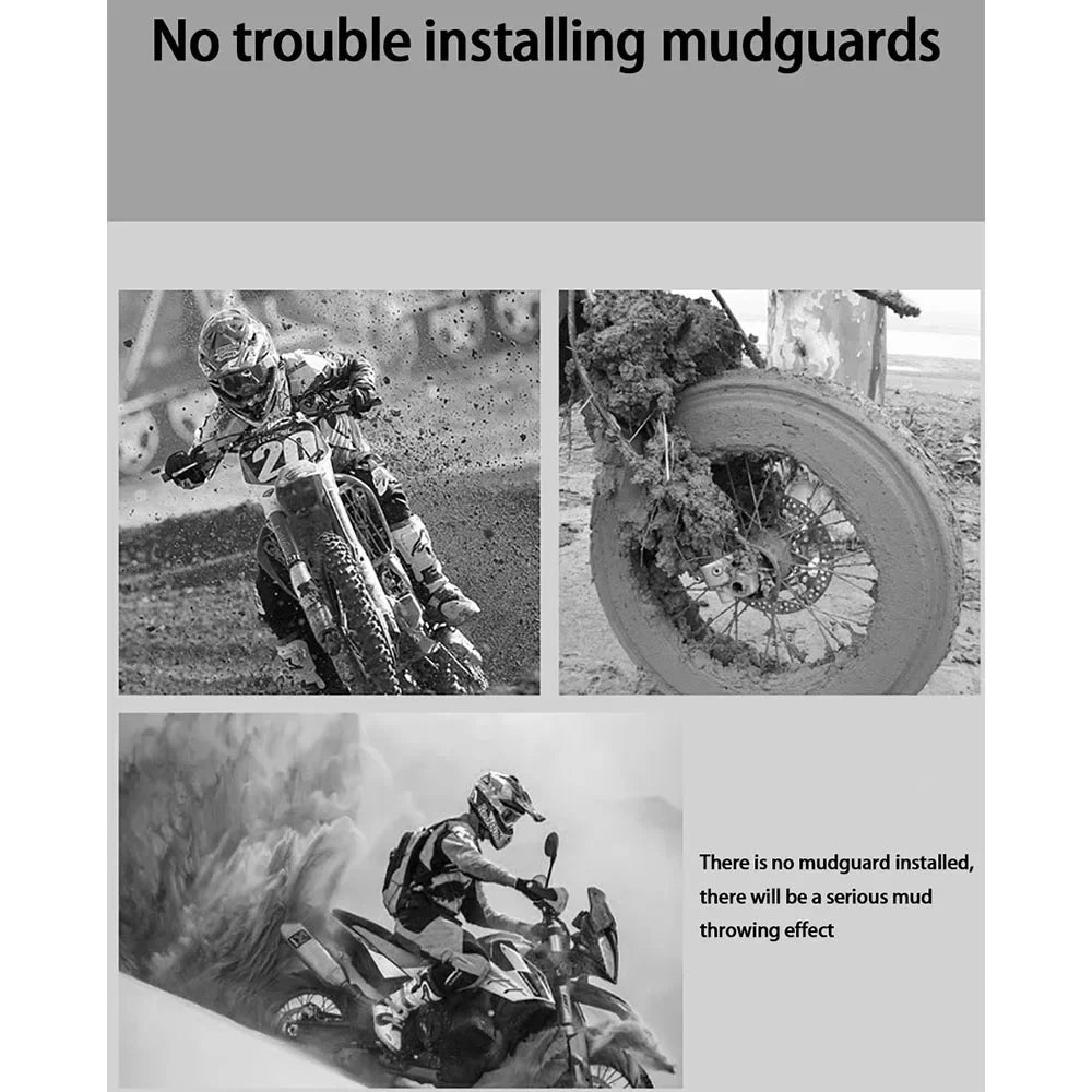 Durable motorcycle accessory: universal rear fender with built-in reflector