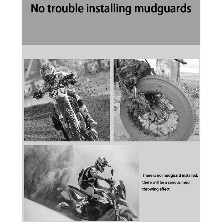 Durable motorcycle accessory: universal rear fender with built-in reflector