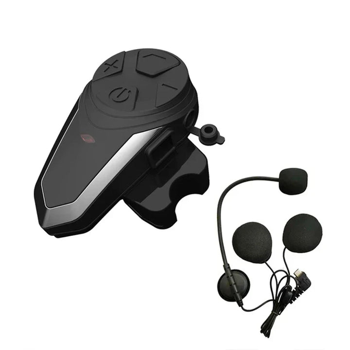 Packaging for RoadLink S3 Motorcycle Helmet Intercom, highlighting Bluetooth, FM radio, & 1000m range