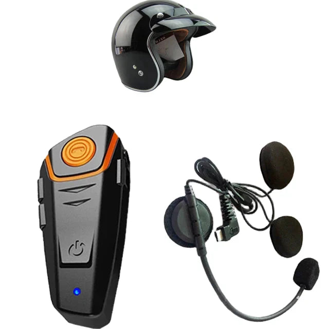 RoadLink durable Bluetooth motorcycle intercom, waterproof, FM radio, helmet compatible