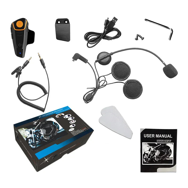 Motorcycle communication system: RoadLink Bluetooth intercom with long range
