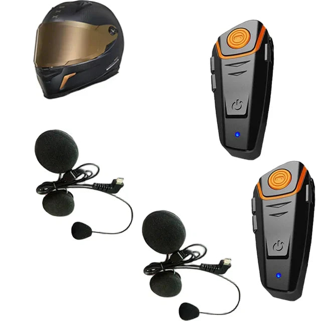 Hands-free RoadLink Bluetooth motorcycle intercom, 1000M range, FM tuner