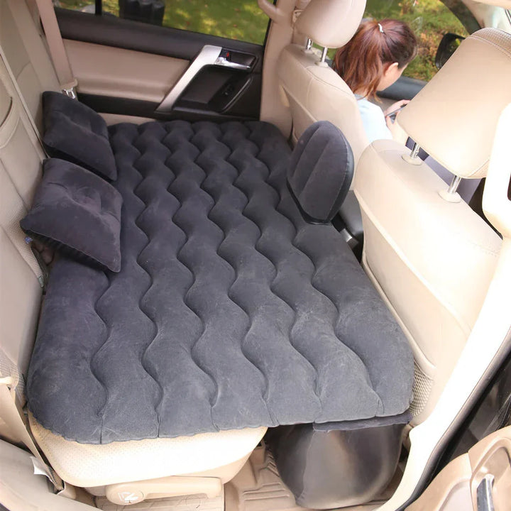 RoadRest car air mattress for unisex use, making back seat a cozy sleeping area for travel