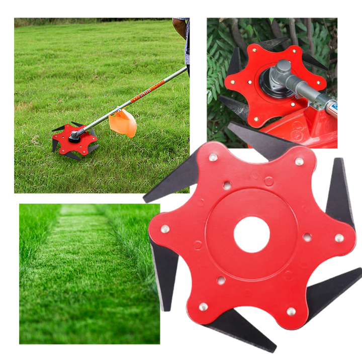 High-strength steel trimmer head for garden tools, designed for universal fit and effective weed control