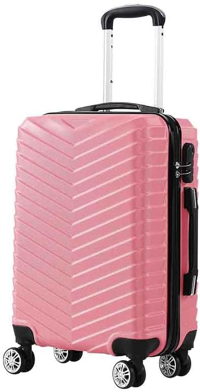Rosemont 20 inch unisex hardshell carry-on luggage with spinner wheels and built-in lock
