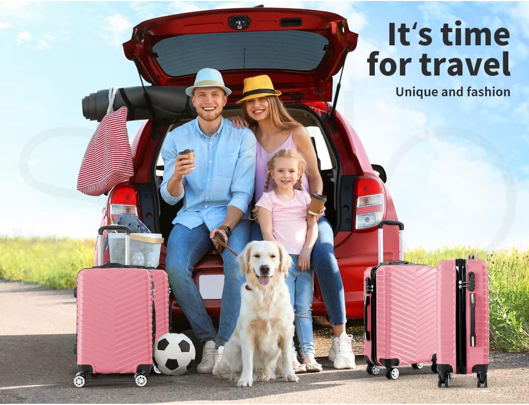 Compact 20 inch Rosemont carry-on with security lock and silent spinner wheels for easy travel