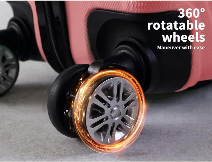 Efficient Rosemont hardshell carry-on, 20 inch, with smooth spinner wheels for airport navigation