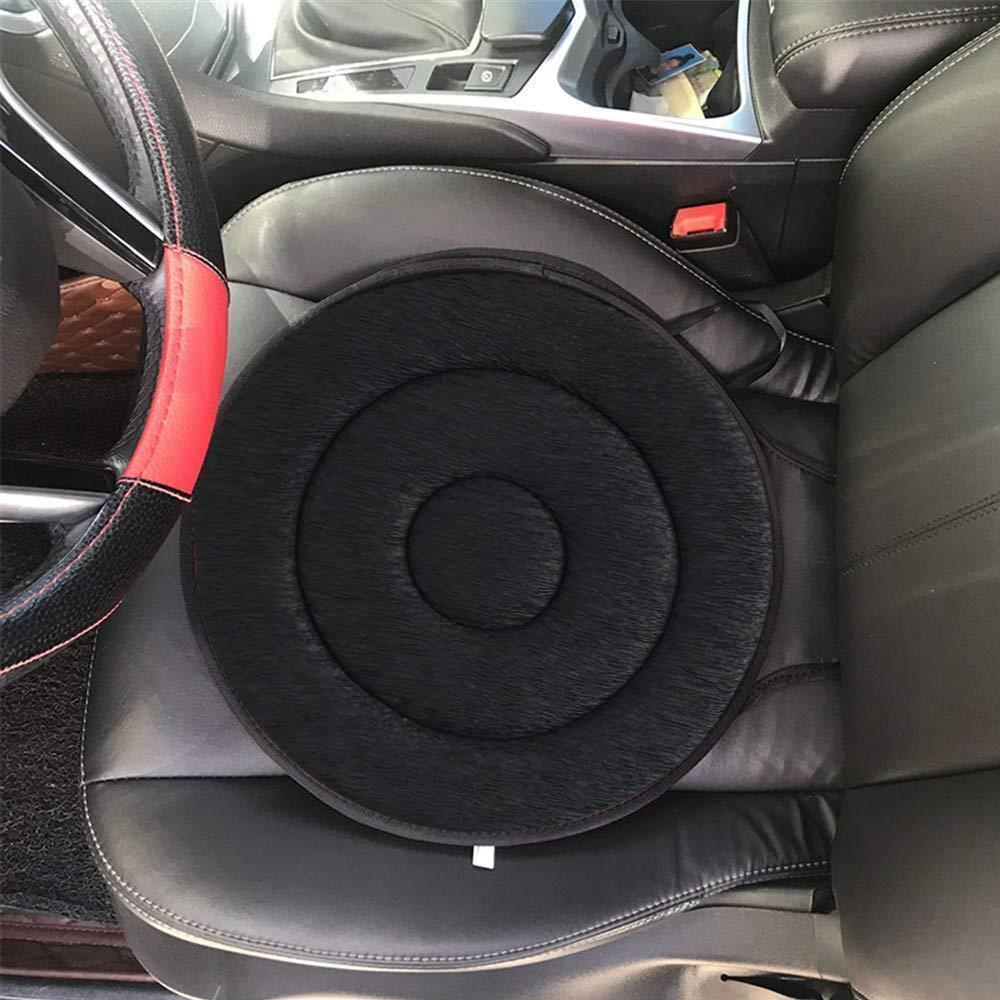 Ergonomic rotating seat cushion for improved posture and mobility, anti-slip fabric bottom