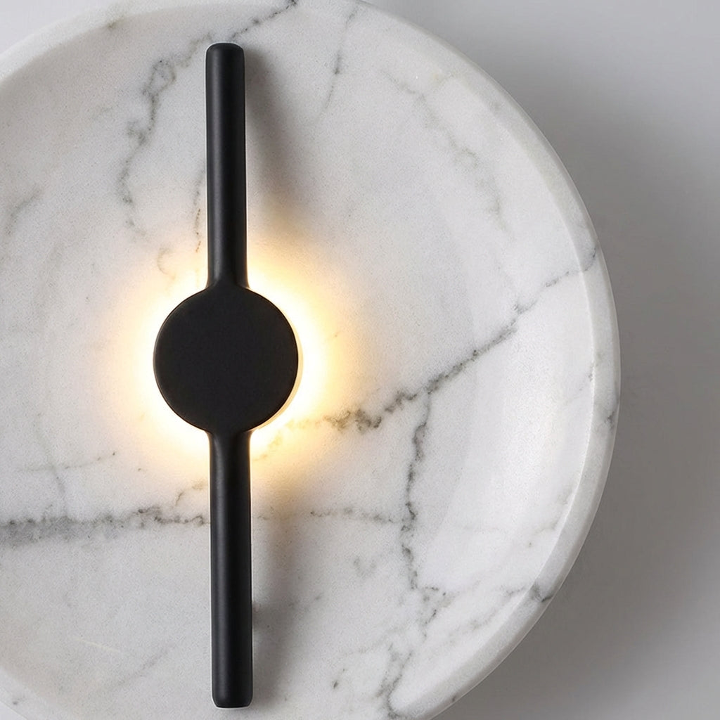 Decorative Marbelleo round wall sconce, LED marble effect for modern ambient lighting.