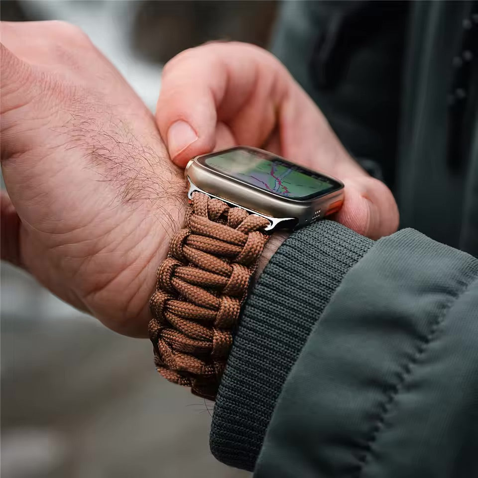 Rugged Apple Watch band for active lifestyles. Durable smart watch strap, perfect for sport & adventure.