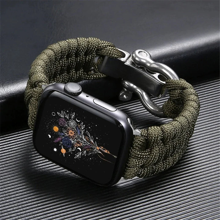 Replacement Apple Watch band, rugged & durable. Unisex smart watch strap for active lifestyles, sport wear.